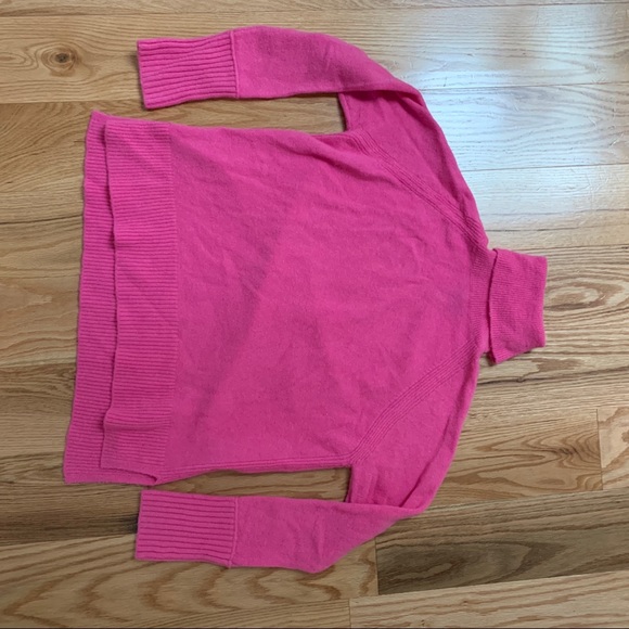Jcrew bright pink turtleneck - Picture 3 of 3